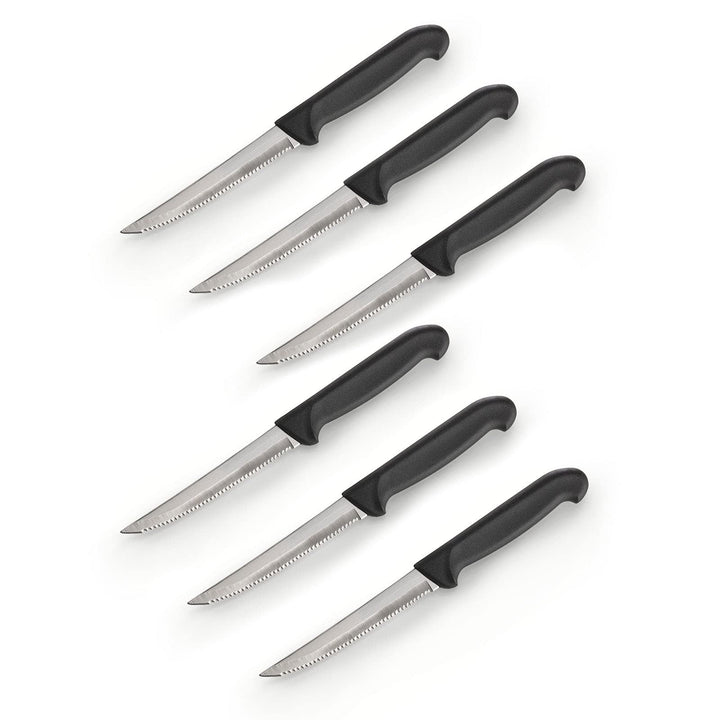 Buddy's Blades - Steakmesser, 6er Set, Messerset, Gemüsemesser, Brötchenmesser Küchenmesser, Ergonom