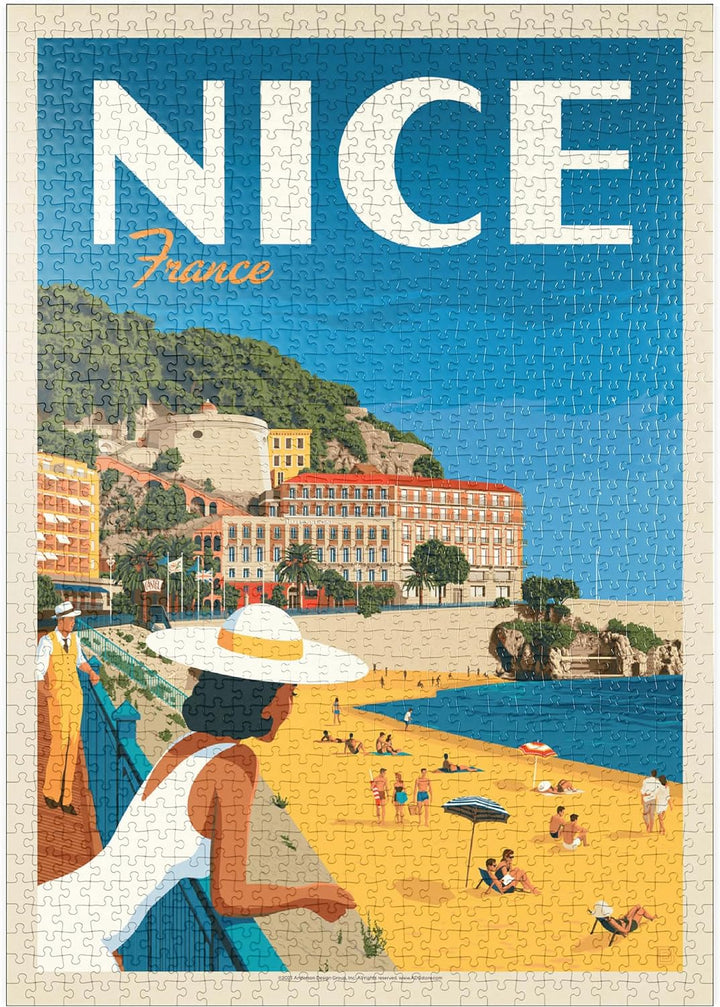Frankreich: Nizza, Vintage Poster - Premium 1000 Teile Puzzle - MyPuzzle Sonderkollektion von Anders