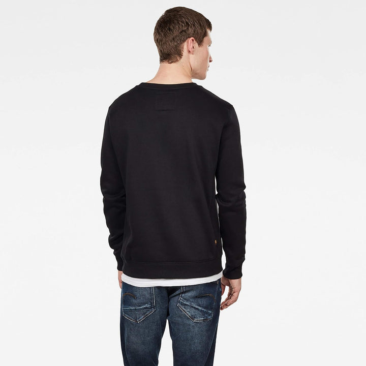 G-STAR RAW Herren Premium Core R Sw Ls Sweatshirt XS Schwarz (Dk Black D16917-c235-6484), XS Schwarz