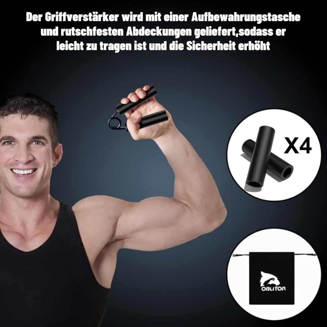 Handtrainer Unterarmtrainer 4 or 6 Pack(22.5-157.5KG) Metall Fingertrainer Griffkraft Trainer Rutsch