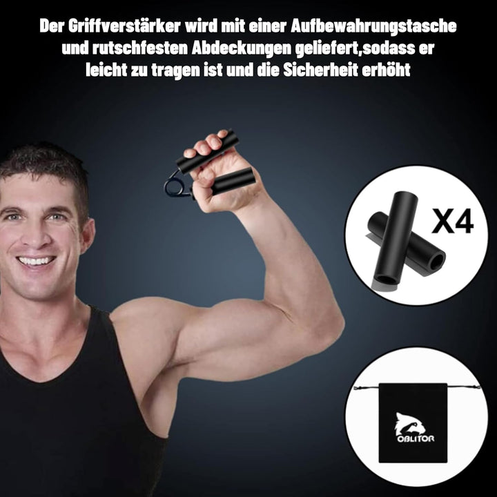 Handtrainer Unterarmtrainer 4 or 6 Pack(22.5-157.5KG) Metall Fingertrainer Griffkraft Trainer Rutsch