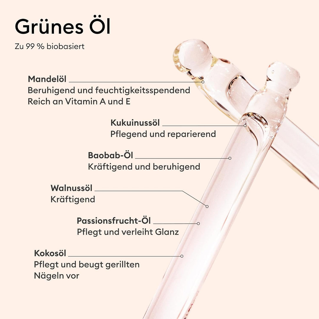 Manucurist Active Glow Himbeer-Geschenkset & grünes Öl – Enthält: 1 Pflege- und Make-up- Nagellack,