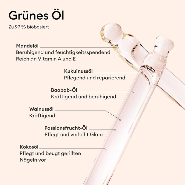 Manucurist Active Glow Himbeer-Geschenkset & grünes Öl – Enthält: 1 Pflege- und Make-up- Nagellack,