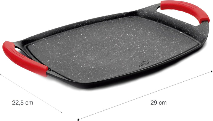 Lacor - 25536 - Rösteisen, Eco Stone Grill, Kompatibilität: alle Arten von Küchen, Geeignet für Indu