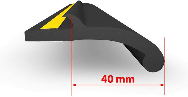 4x universelle Kotflügelverbreiterung 40mm Breit - 200 cm lang passend für PKW, Pickup, Wohnmobil, S