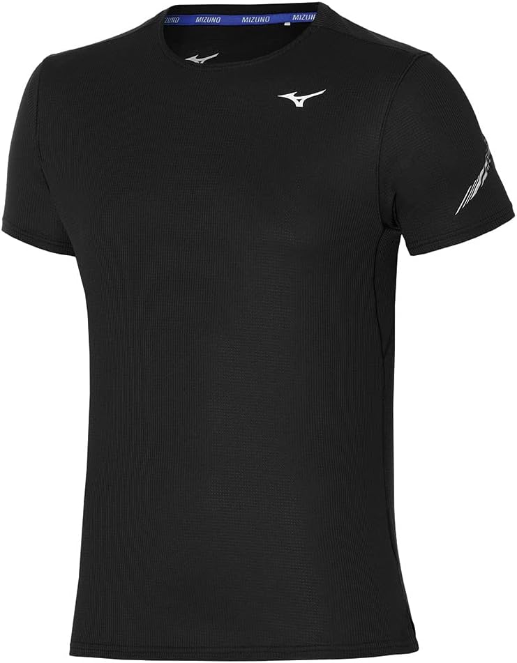 Mizuno Herren Dryaeroflow Tee T-Shirt S Schwarz, S Schwarz