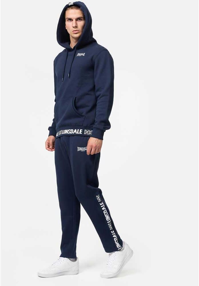 Lonsdale Herren Crosspatrick Kapuzenpullover 3XL Navy/White, 3XL Navy/White