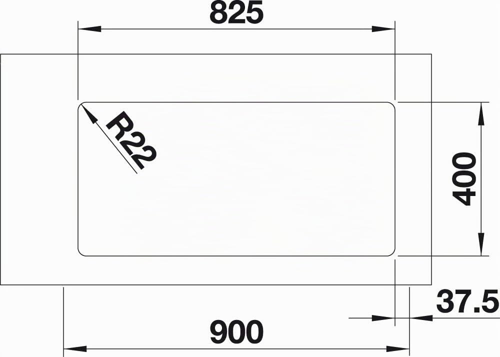 BLANCO ANDANO 400/400-U | Edelstahl | Einbauart: Unterbau | ohne Ablauffernbedienung | 90er Untersch