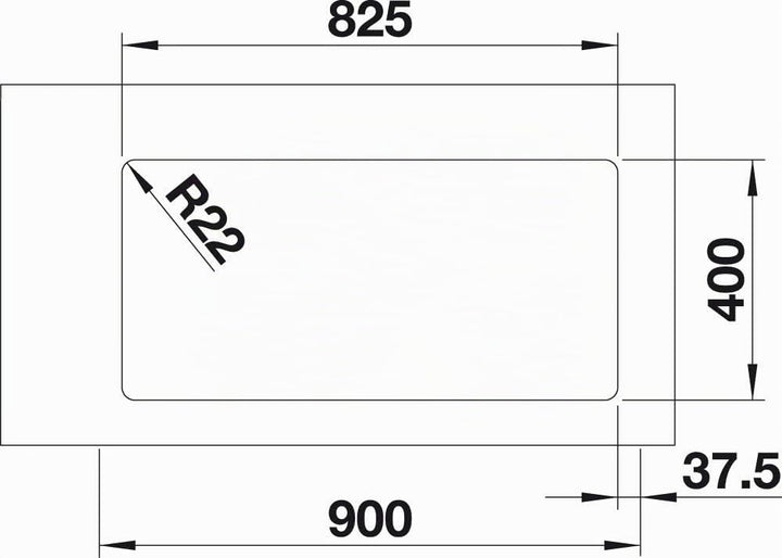 BLANCO ANDANO 400/400-U | Edelstahl | Einbauart: Unterbau | ohne Ablauffernbedienung | 90er Untersch