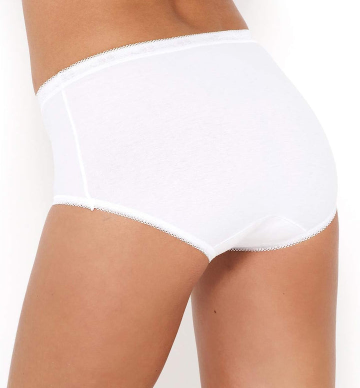 Sloggi Damen Slip (4er Pack) 48 Weiss, 48 Weiss