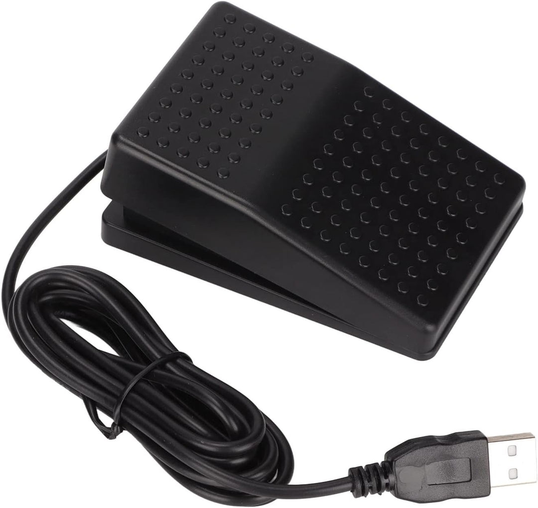 USB-Fussschalter Pedal - Hochsensibel, Multifunktional, Ergonomisch - Einzelner Fussschalter mit 2m