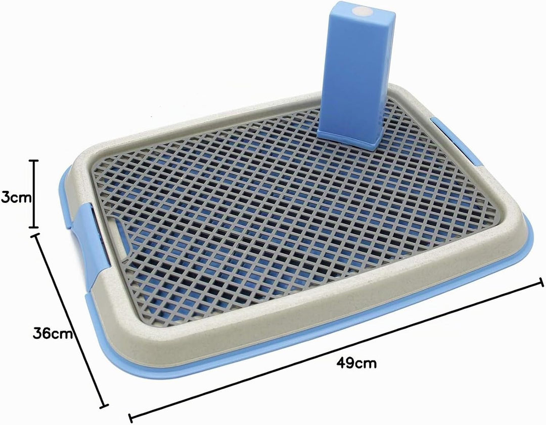 BPS Toilette für Haustiere, Hundeklo, Kunststoff, 2 Grössen M/L, Farbe zufällig M: 49 x 36 x 3 cm, M