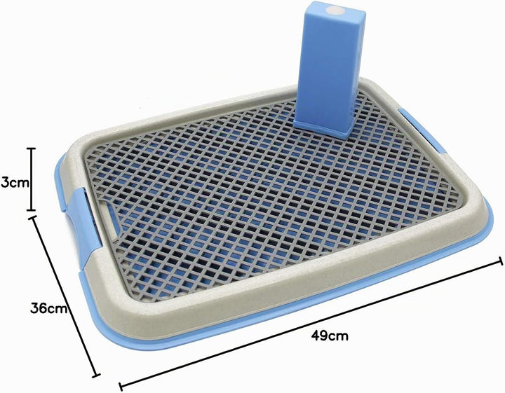 BPS Toilette für Haustiere, Hundeklo, Kunststoff, 2 Grössen M/L, Farbe zufällig M: 49 x 36 x 3 cm, M