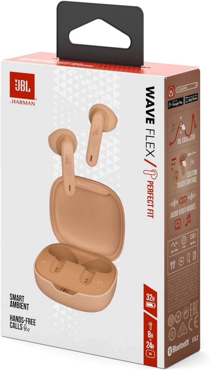JBL Wave Flex – Kabellose In-Ear Ohrhörer mit IP54- und IPX2-Wasserdichtigkeit – TalkThru- und Ambie