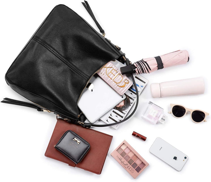 Realer Handtasche Damen Shopper Tasche Tote Leder Umhängetasche Gross Schultertasche Frau Elegant He