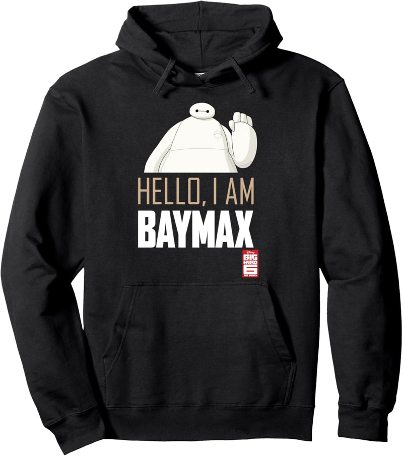 Disney Big Hero 6 TV Series Hello I Am Baymax Portrait Pullover Hoodie