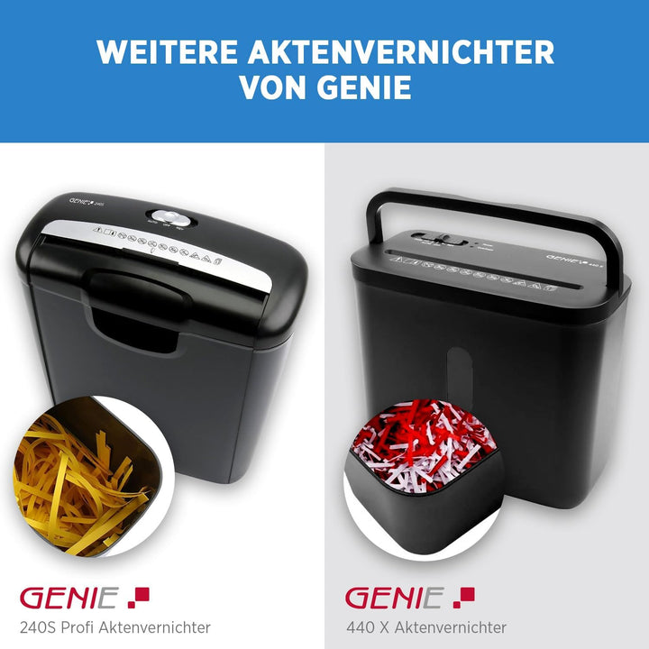 Genie 580XCD Plus Aktenvernichter | Papierschredder | Partikelschnitt | Schredder bis 10 Blatt | CD/