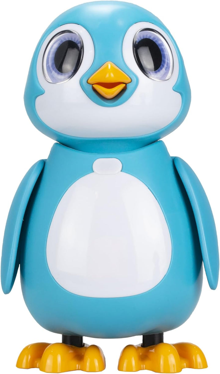 Silverlit – Rettungspinguin – Interaktiver Blauer Pinguin mit 20 verschiedenen Emotionen + 5 Zubehör