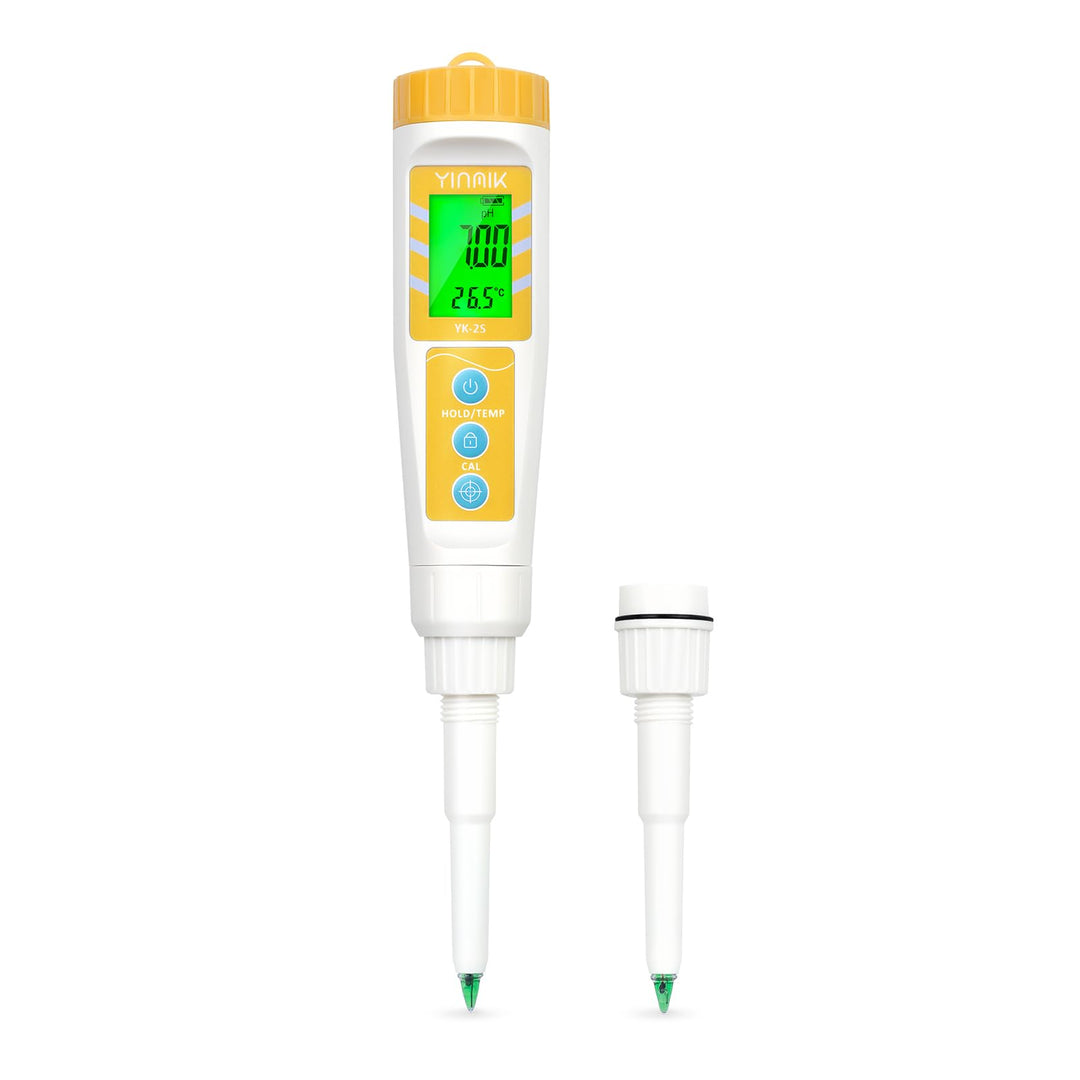 YINMIK pH Messgerät für Lebensmittel und Wasser, Präzises Digitales pH Meter für Fleisch, Käse, Saue
