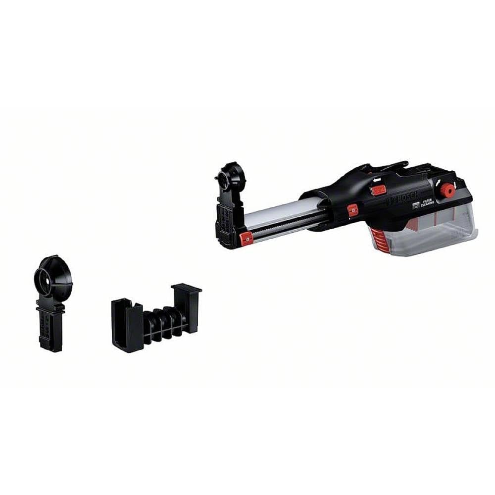 Bosch Professional GDE 28 D Staubabsaugungssystem (2 austauschbare Staubaufsätze, Verlängerung, Filt