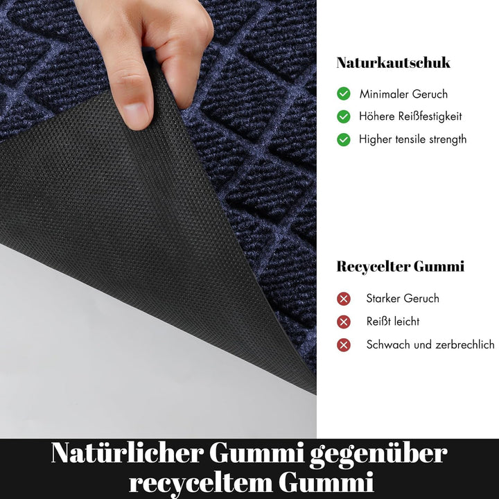 Yimobra Fussmatte Aussen, Waschbar Wetterfest, 92 x 61 cm, Robuste und Wasserabsorbierende, Schmutzr