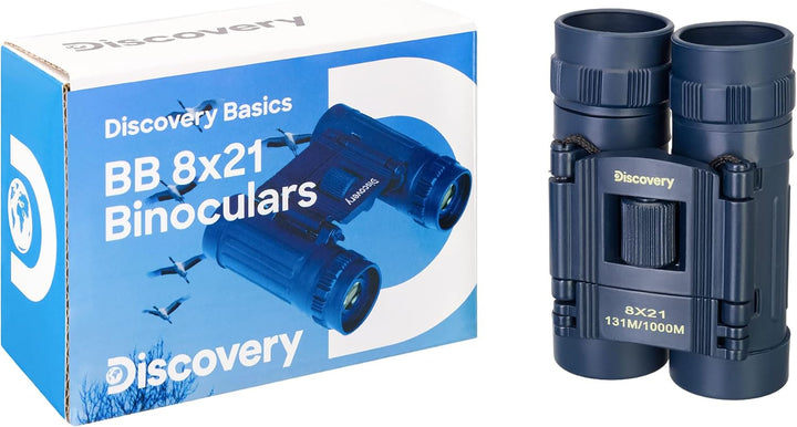 Discovery Basics BB 8x21 Fernglas, Ultrakompakt, Leicht, Handlich | Taschenfernglas, Faltbares Desig