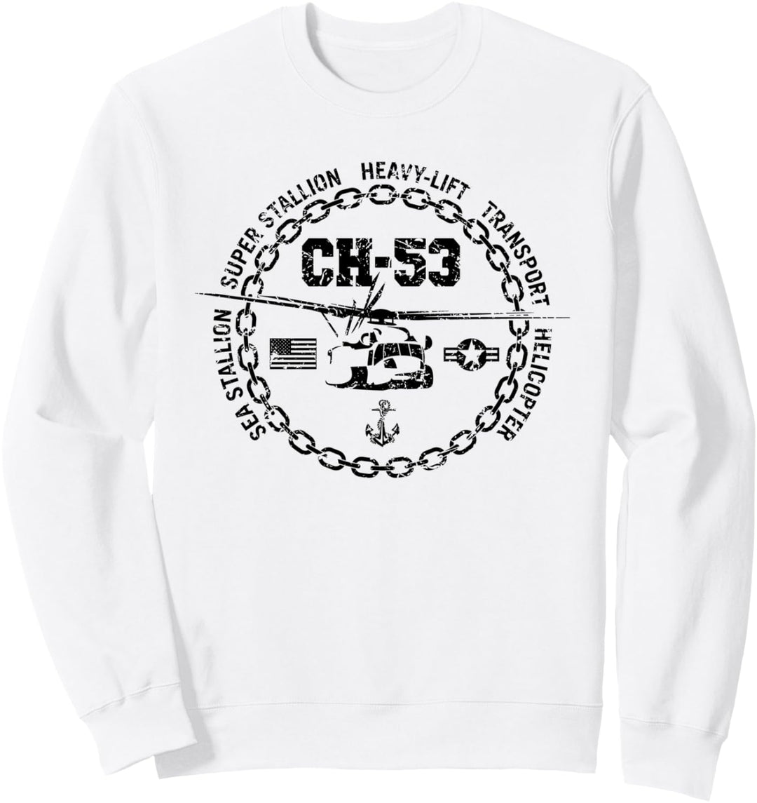 CH-53 Sea Hengst Super Hengst Militär Hubschrauber Sweatshirt
