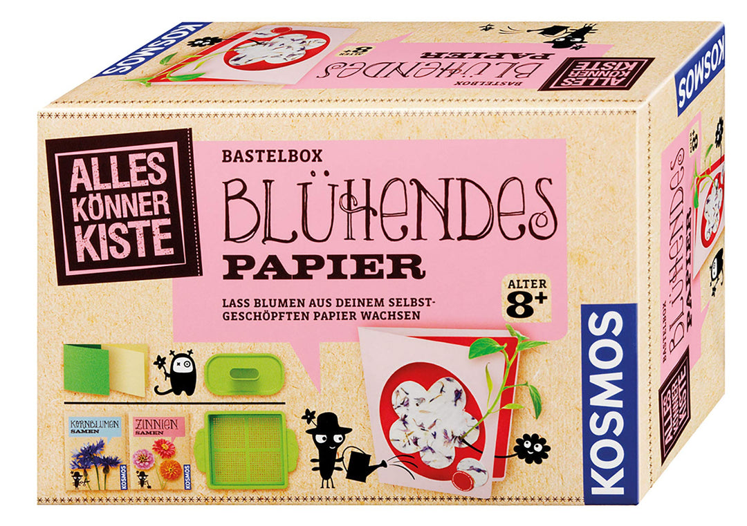 Kosmos 604202 AllesKönnerKiste Blühendes Papier. DIY-Bastelset für Mädchen und Jungen ab 8 Jahren, S