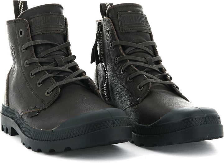 Palladium Herren Pampa Zip Leather Stiefelette 41 EU Bison 76888 248, 35 EU