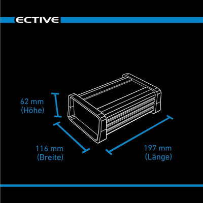 ECTIVE 7A 12V Lithium-Batterieladegerät Multiload 7 LFP 8-Stufen Ladegerät für LiFePO4-Batterien LFP