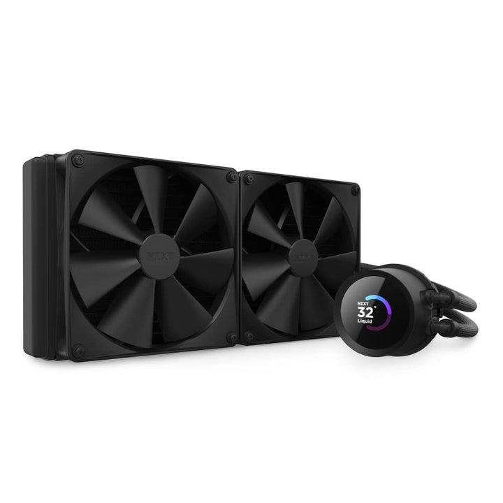 NZXT Kraken 280 - RL-KN280-B1-280mm AIO CPU Wasserkühlung - 1,54" LCD Display 240x240-2x140mm PWM Fa