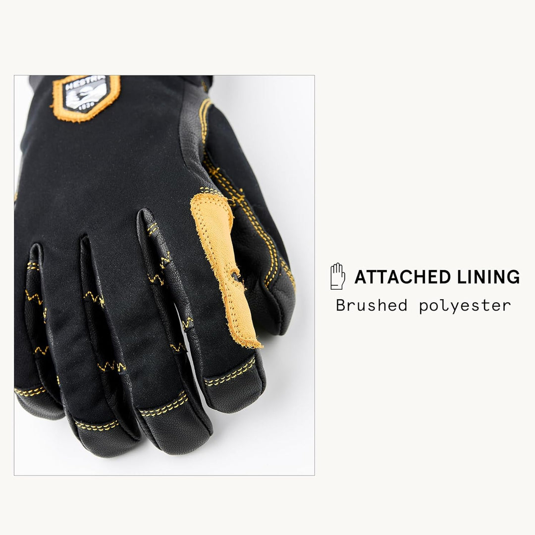 Hestra 4 UK schwarz / schwarz, 4 UK schwarz / schwarz