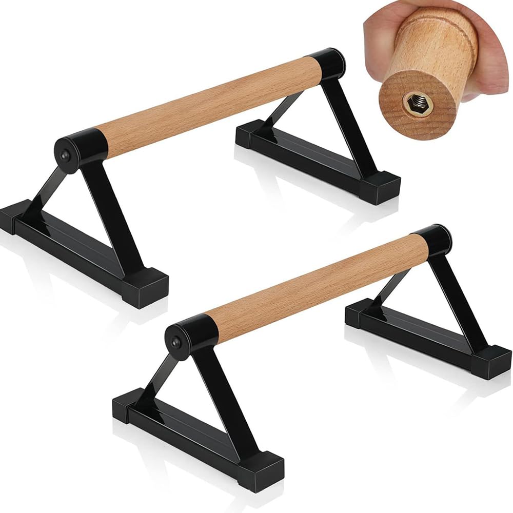 Parallettes Calisthenics,Mit Stabilem Stahlgestell Und Rutschfestem Umkehrstangen-Design,Geeignet Fü