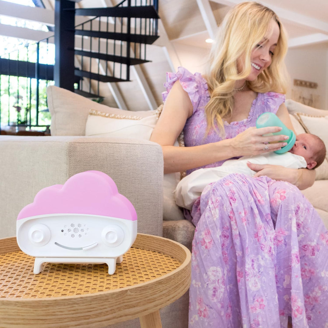Happiest Baby SNOObie Smart White Noise Machine – Tragbare Baby-Sound-Maschine mit Nachtlicht – 12 S