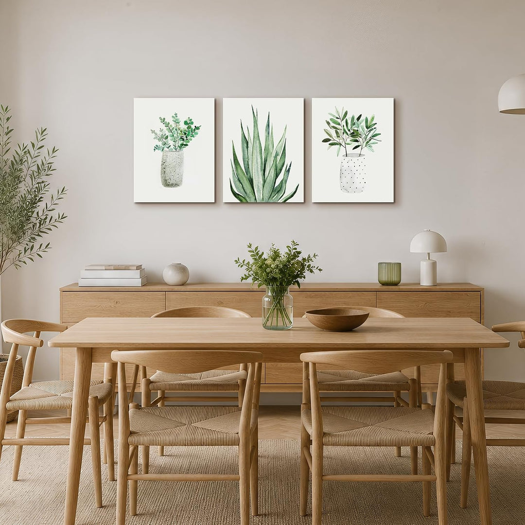 MHARTK66 Aloe Vera Grüne Pflanzen Bilder, Natur Wandbilder Wohnzimmer, Modern Kunstdruck Dekoratione
