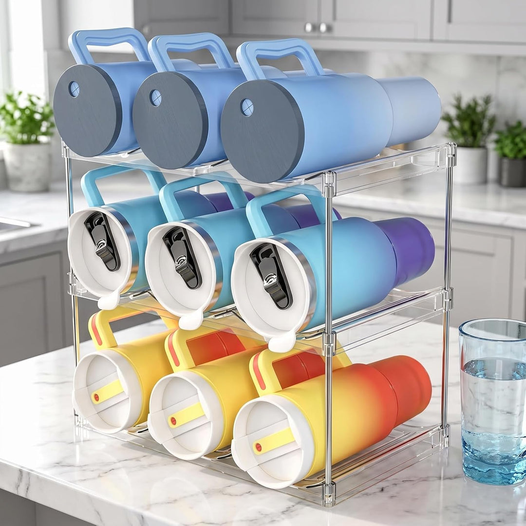 Stapelbarer Flaschen Organizer aus Kunststoff