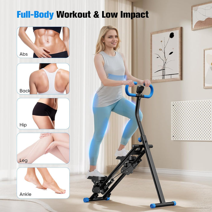 2025 Neuer Home-Fitness-Stepper, tragbarer Cross-Training-Stepper mit LCD-Bildschirm, einstellbare H