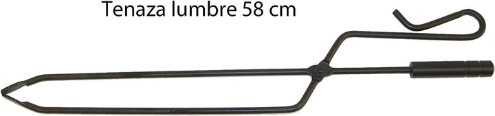 Imex El Zorro 10046 Kamin-Set, quadratisch, Zubehör aus Edelstahl und Blasebalg, 50 x 20 x