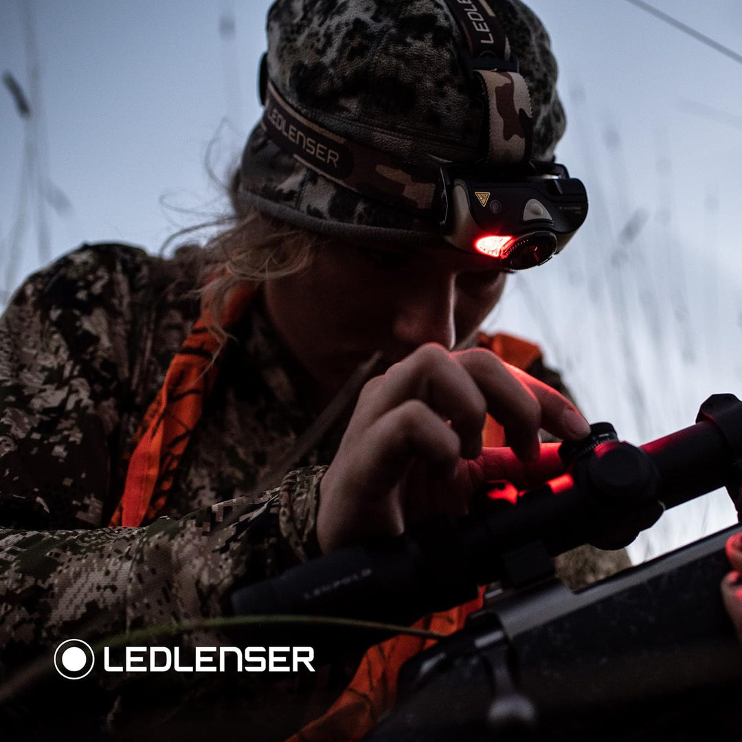 Ledlenser MH8 Outdoor Stirnlampe LED, Schwarz, aufladbar mit Akku, 600 Lumen, fokussierbar, Leuchtda