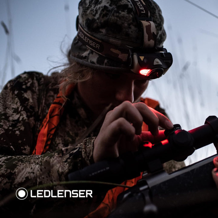 Ledlenser MH8 Outdoor Stirnlampe LED, Schwarz, aufladbar mit Akku, 600 Lumen, fokussierbar, Leuchtda