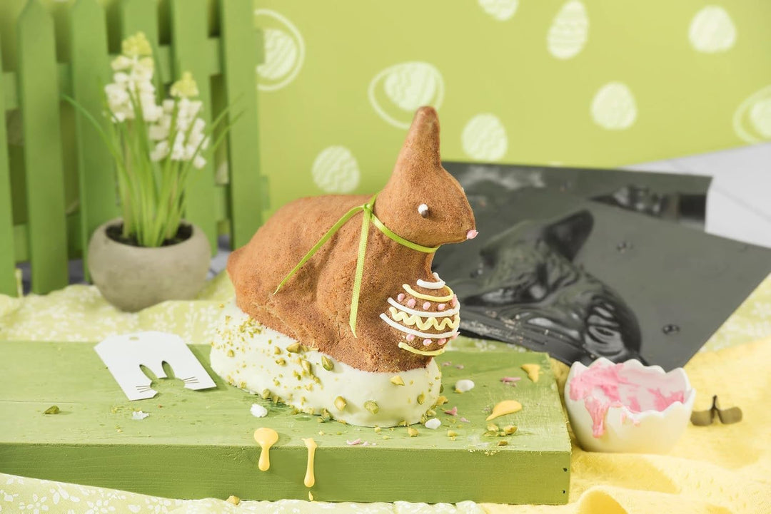 ORIGINAL KAISER 2-tlg. Osterbackformen Set Osterlamm und Hase - Backformen für Ostern 700 und 500 ml