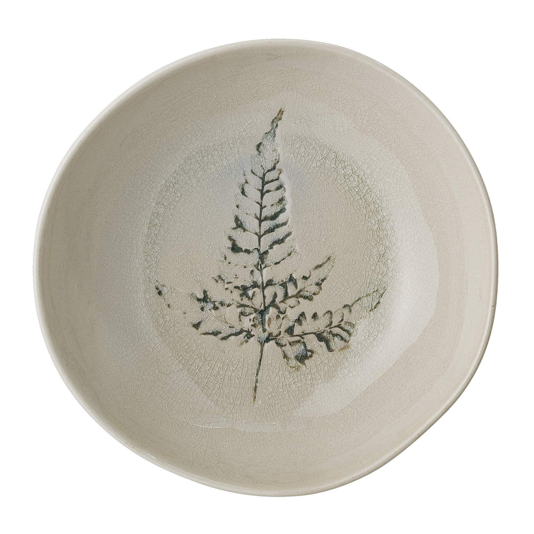 Bloomingville Suppenteller Bea, natur, Keramik, 21 centimeters, Creme