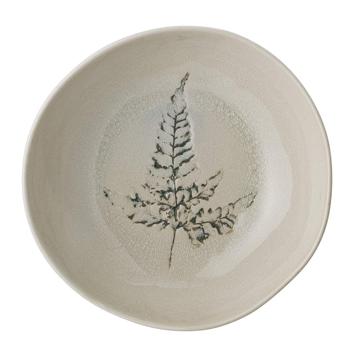 Bloomingville Suppenteller Bea, natur, Keramik, 21 centimeters, Creme