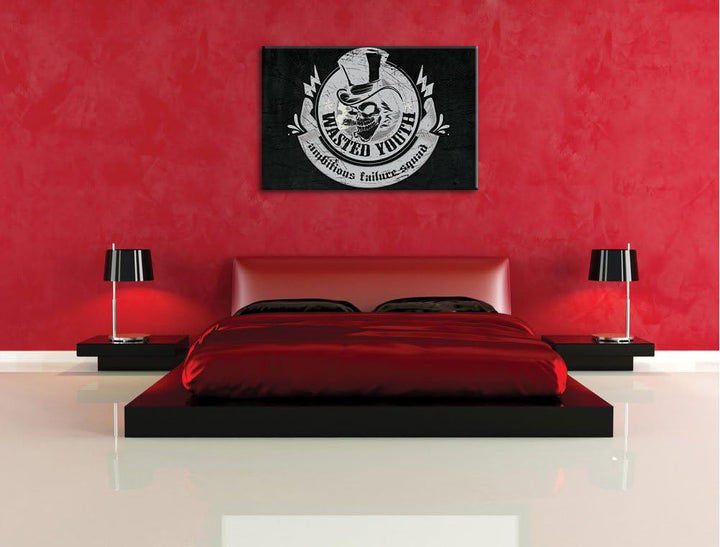 Ambitious-failure squad Black Format: 120x80auf Leinwand, XXL riesige Bilder fertig gerahmt mit Keil