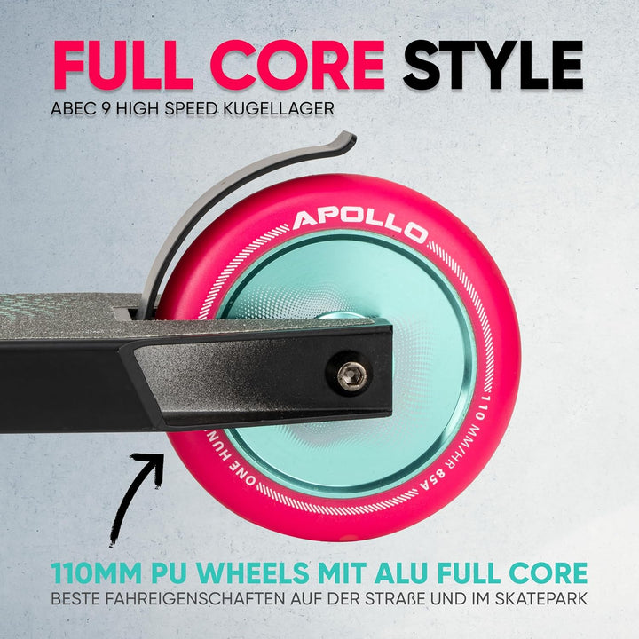 Apollo Stunt Scooter - Eagle, eloxierter Profi Stuntroller, Kinder Scooter mit ABEC 9 Kugellagern, 1