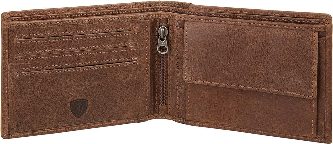 Sansibar Geldbörse Echt Leder Cognac Herren, Damen - 020050, Cognac