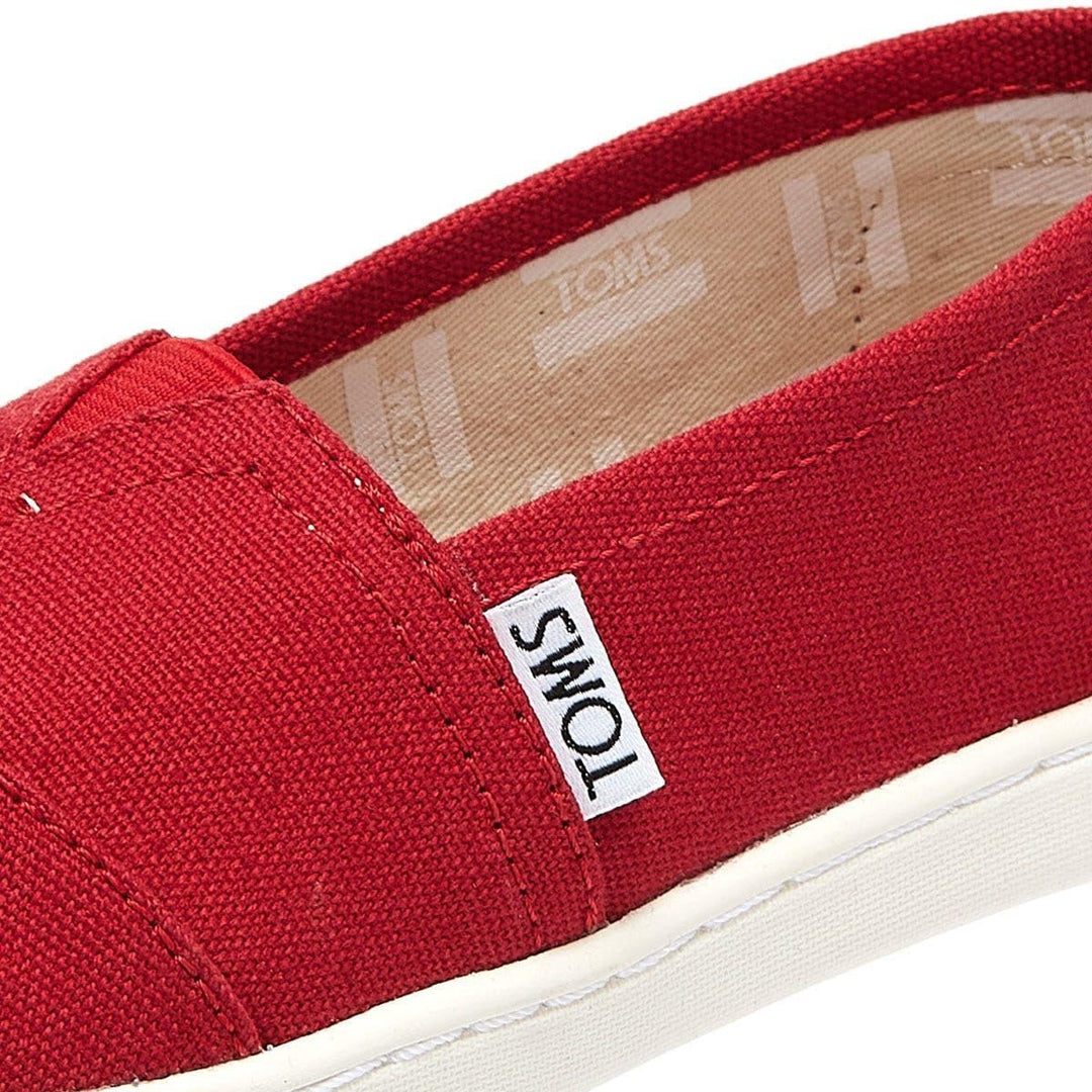 Toms Unisex Kinder Alpargata CoreFlache Slipper 30 EU Rot, 30 EU Rot
