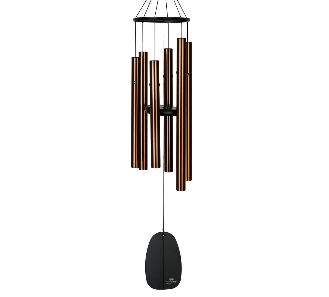 Woodstock Windspiel Bells of Paradise, Braun, 81,2 cm Bronze 81,2 cm, Bronze 81,2 cm