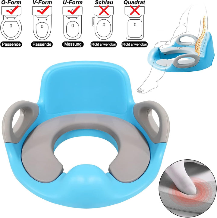 Toilettensitz Kinder, WC Sitz Kinder Kloaufsatz Toilettentrainer für Kinder 1-8 Jahren, Baby Toilett