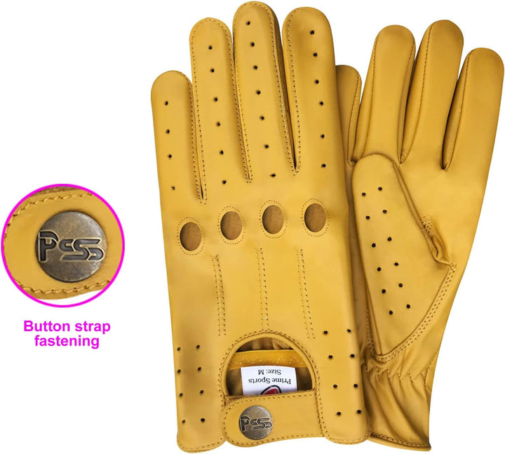 Prime 507 Echtleder-Handschuhe für Herren, qualitativ hochwertig, weich, ohne Futter, zum Autofahren